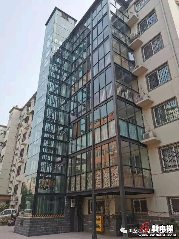 河南省开封首例,18年的6层老楼,装上电梯了!_加装电梯