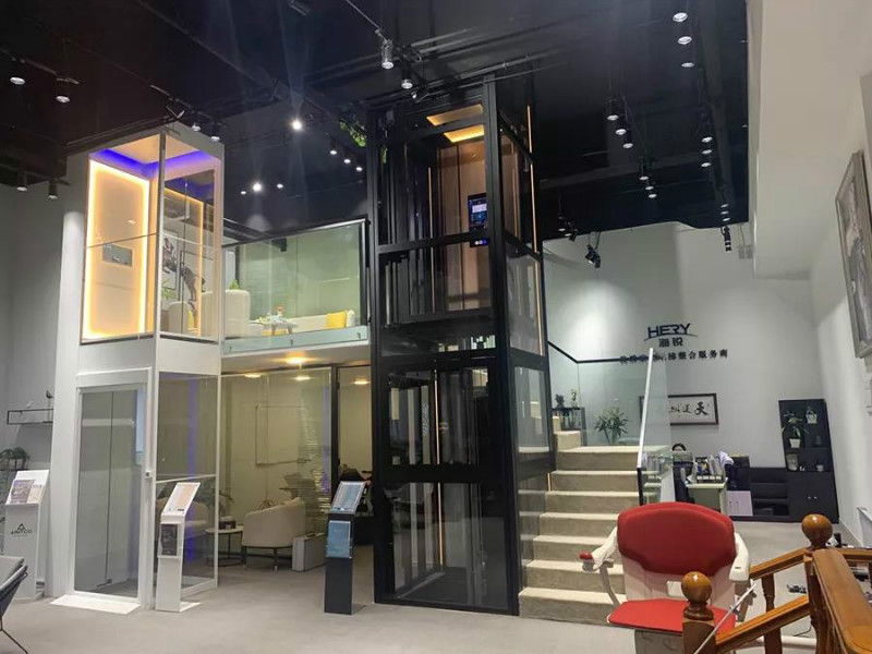高配版德普家用电梯现身青岛海锐展厅