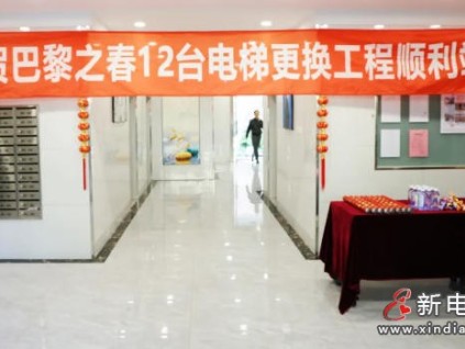 "三位一体"共治成果：上海普陀巴黎之春12部电梯全换新