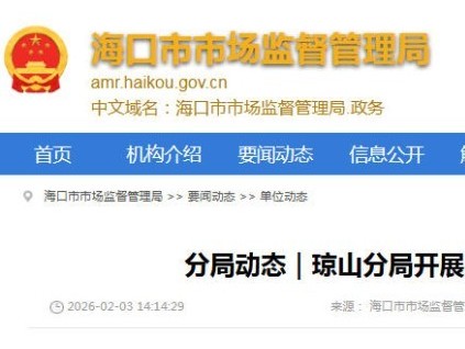 岁末年初 海口琼山分局开展电梯安全专项检查