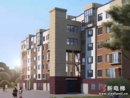 山东东营首个“软连接”错层入户加装电梯项目加速推进