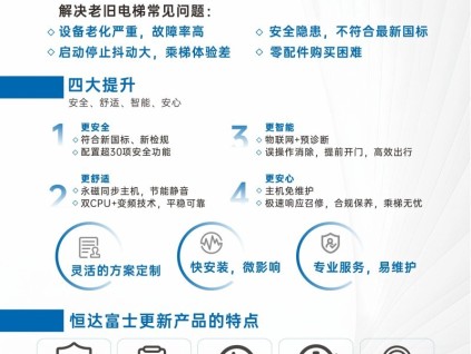 恒达富士电梯焕新解决方案，守护您的每一次安心出行