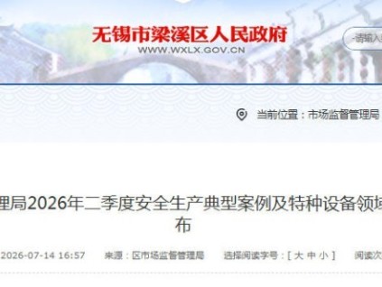 江苏无锡梁溪一电梯企业伪造特种设备使用标志 被吊销特种设备生产许可证
